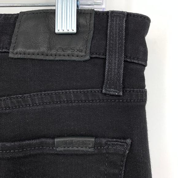 Joe's Jeans Flawless Women's Sz 32 The Charlie High Rise Skinny Jeans Black Lace - Picture 3 of 7